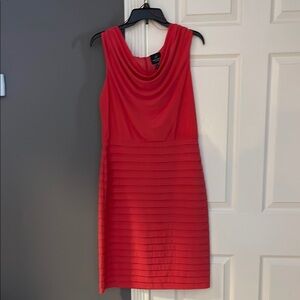 Elegant burnt orange  Sleeveless Dress